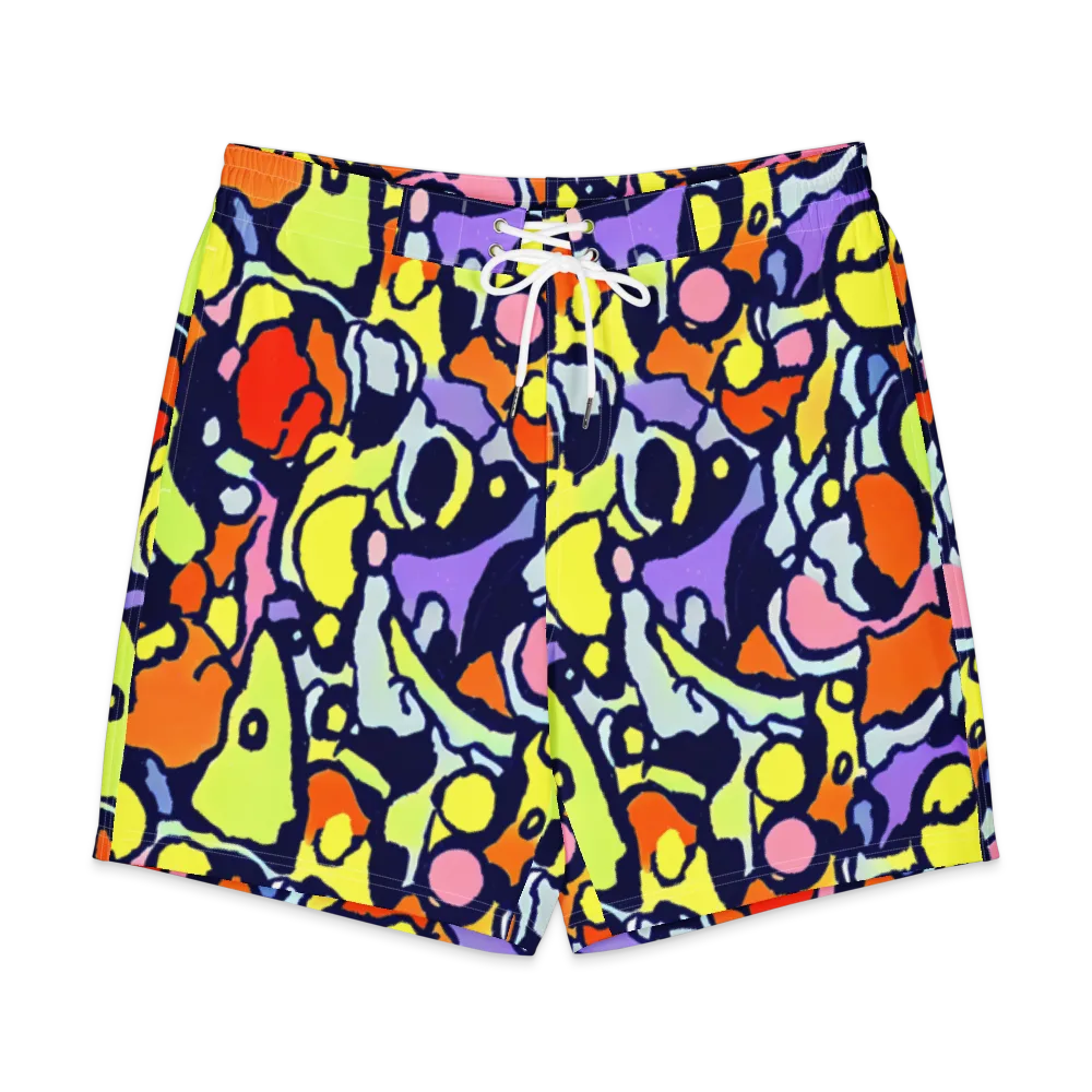 Electric Contour on Men's Board Shorts — Front