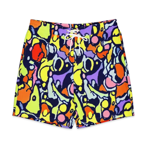 Electric Contour on a Men's Board Shorts