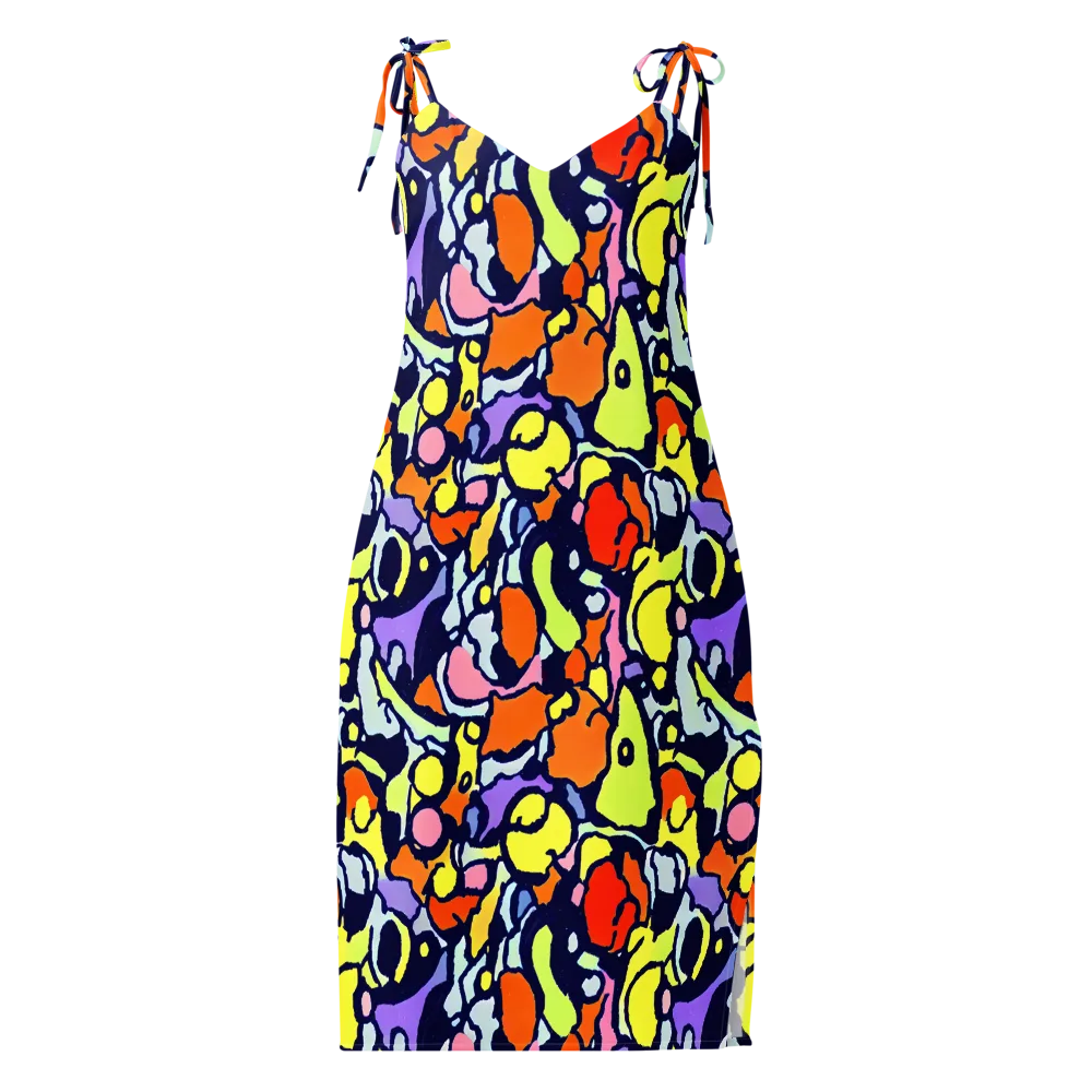 Electric Contour on Slip Dress — Front