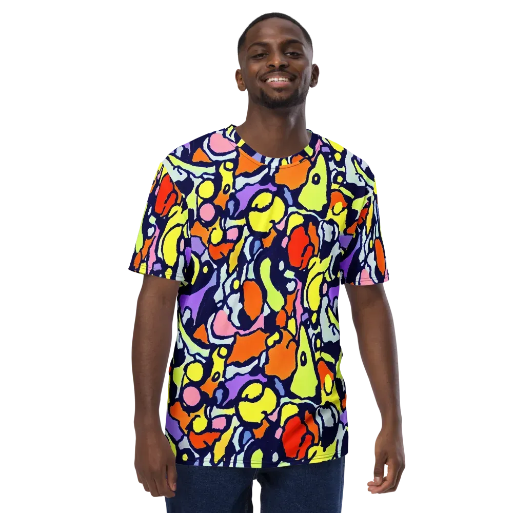 Electric Contour on Men's Crew Neck T-Shirt — Front