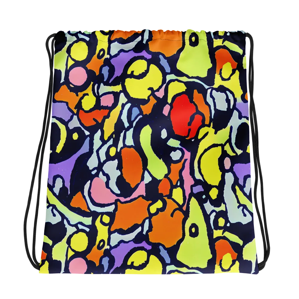 Electric Contour on Drawstring Bag — Photo