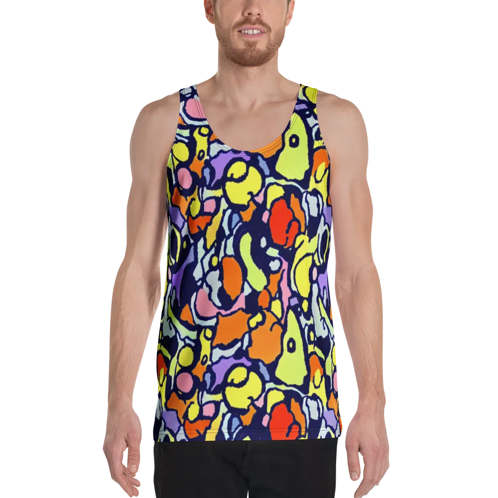 Electric Contour on Men's Tank Top — Front
