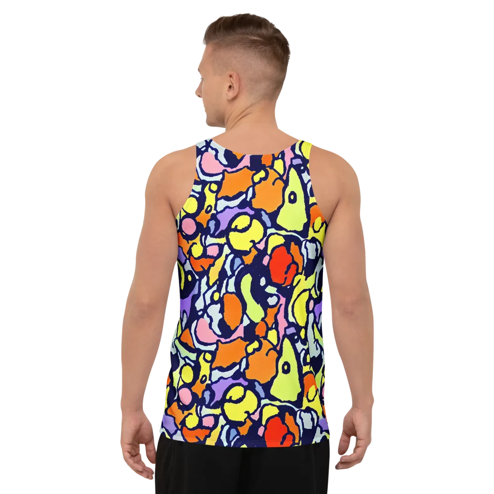 Electric Contour on Men's Tank Top — Back