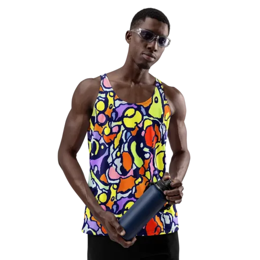 Electric Contour on a Men's Tank Top