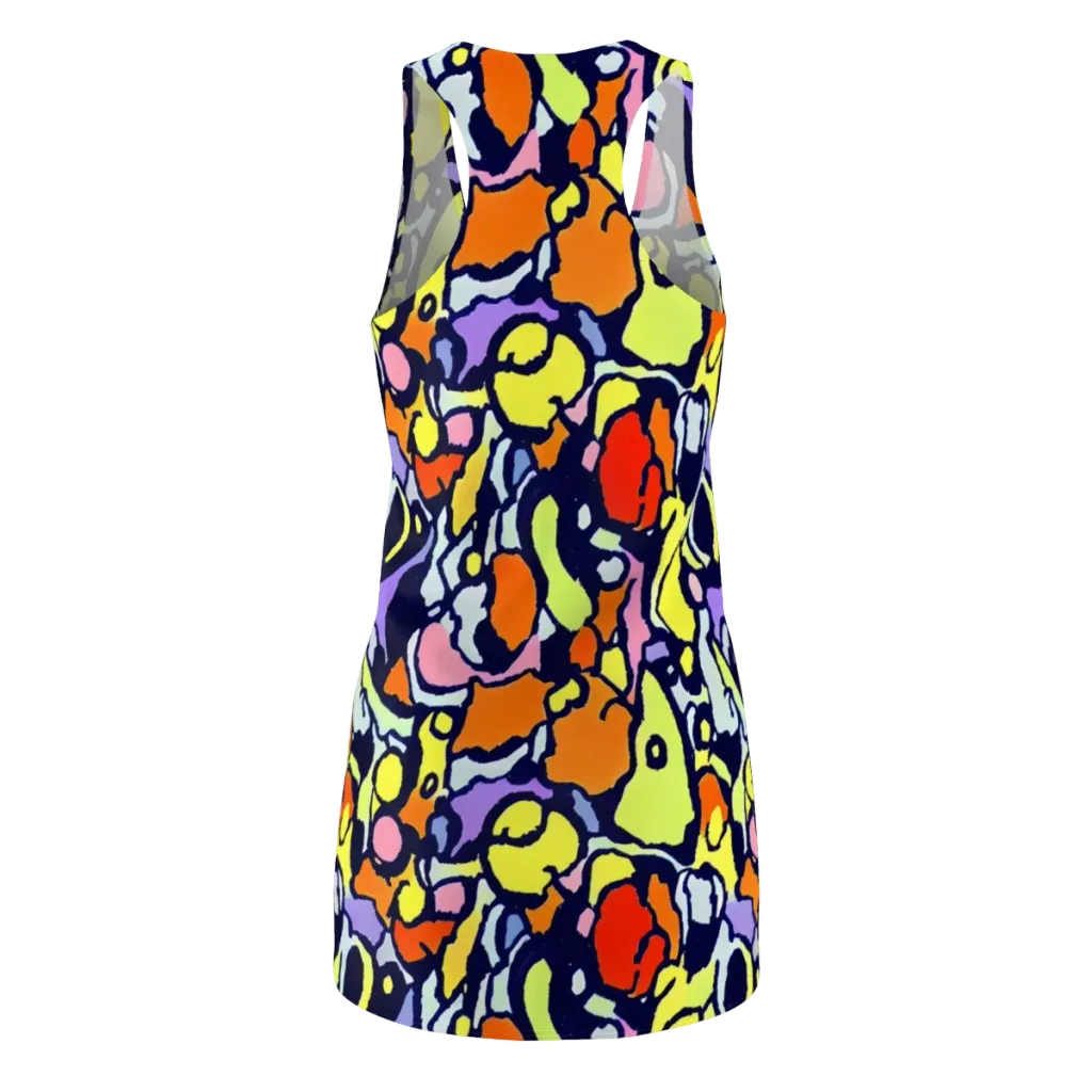 Electric Contour on Racerback Dress — Back