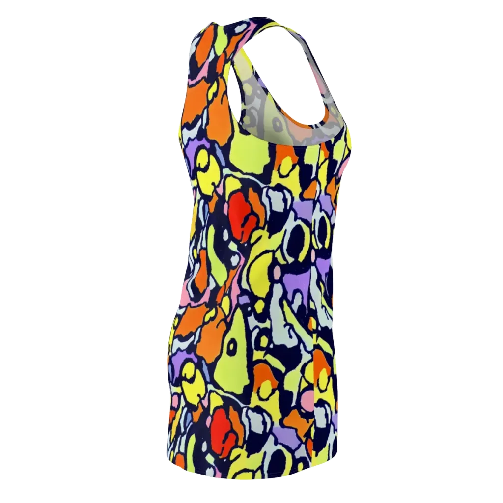 Electric Contour on Racerback Dress — Back Side