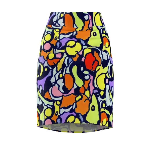 Electric Contour on a Pencil Skirt