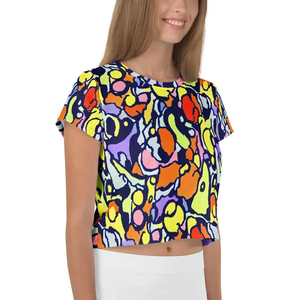 Electric Contour on Crop Tee — Right