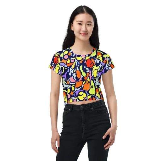 Electric Contour on a Crop Tee
