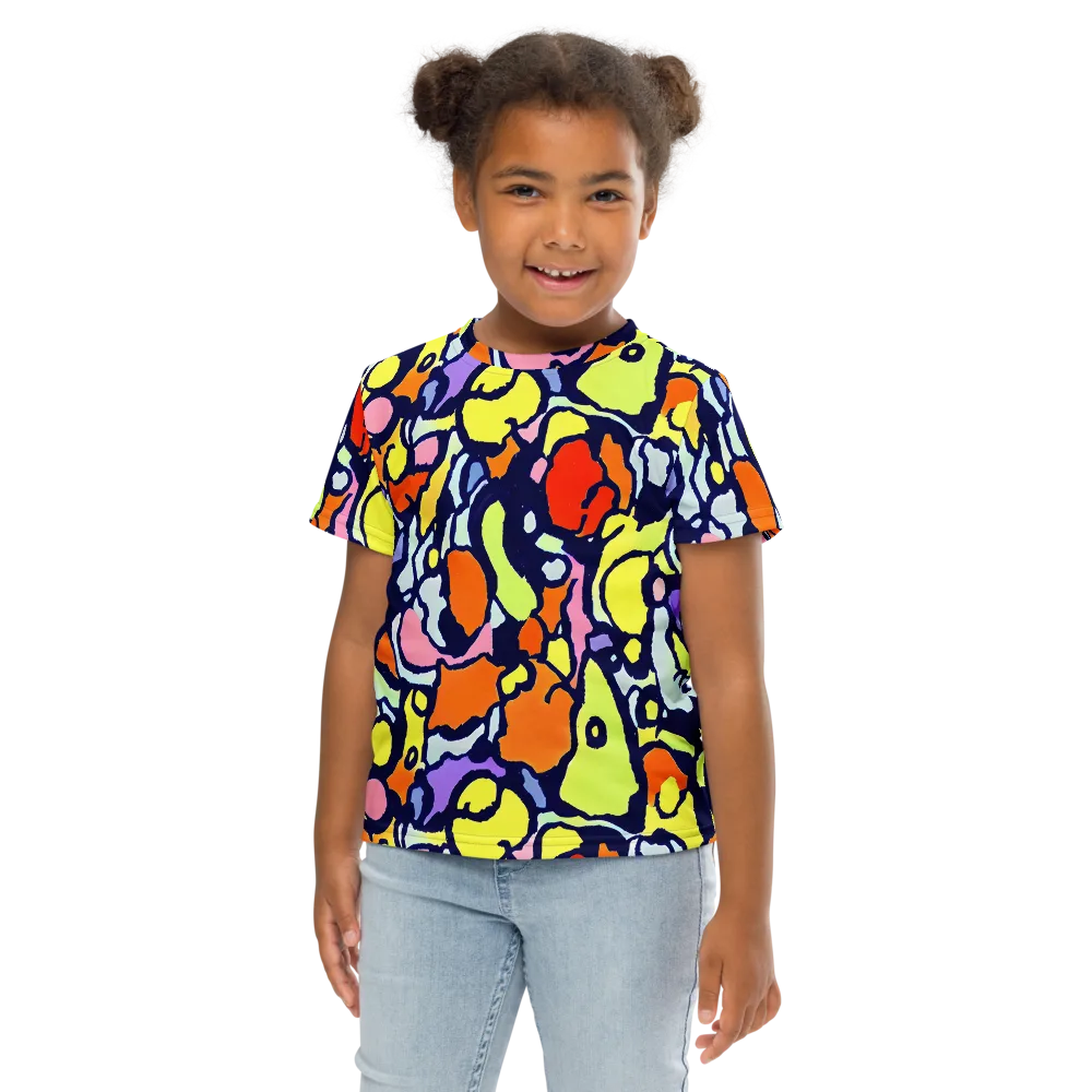 Electric Contour on Kids Crew Neck T-Shirt — Front