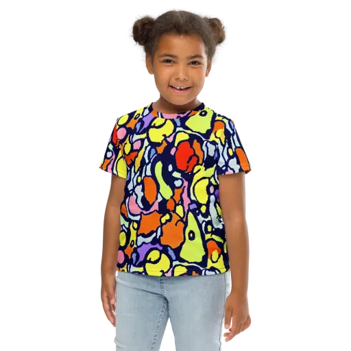 Electric Contour on a Kids Crew Neck T-Shirt