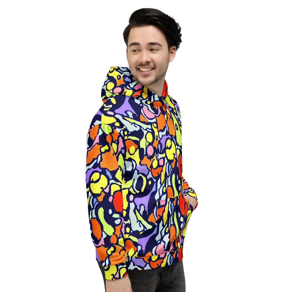 Electric Contour on Hoodie — Right
