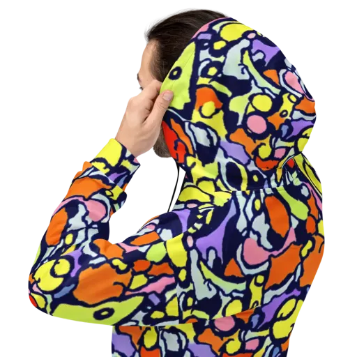 Electric Contour on a Hoodie