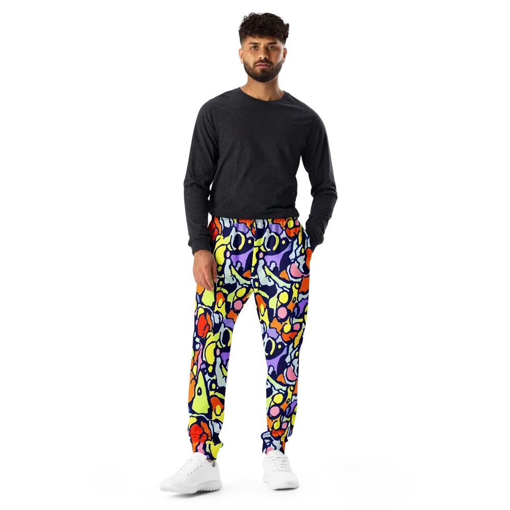 Electric Contour on Men's Joggers — Front