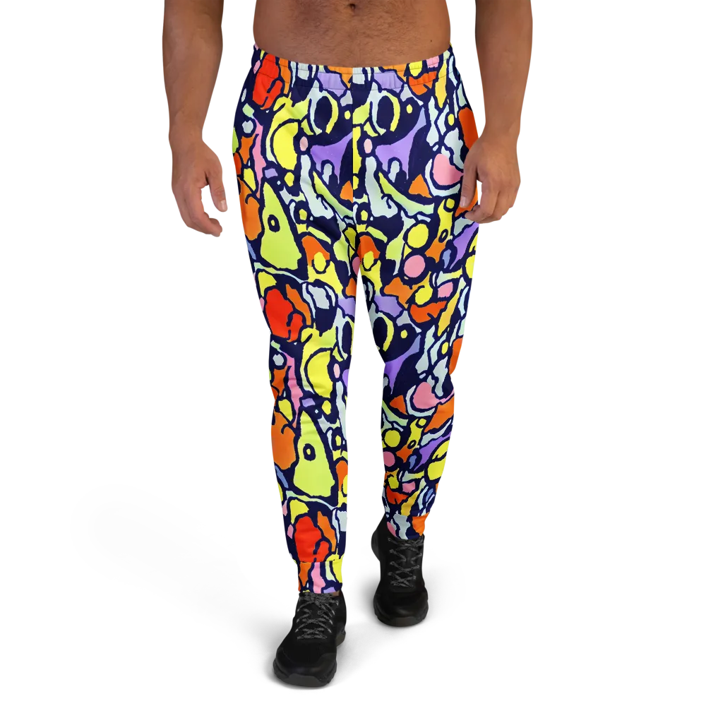 Electric Contour on Men's Joggers — Front