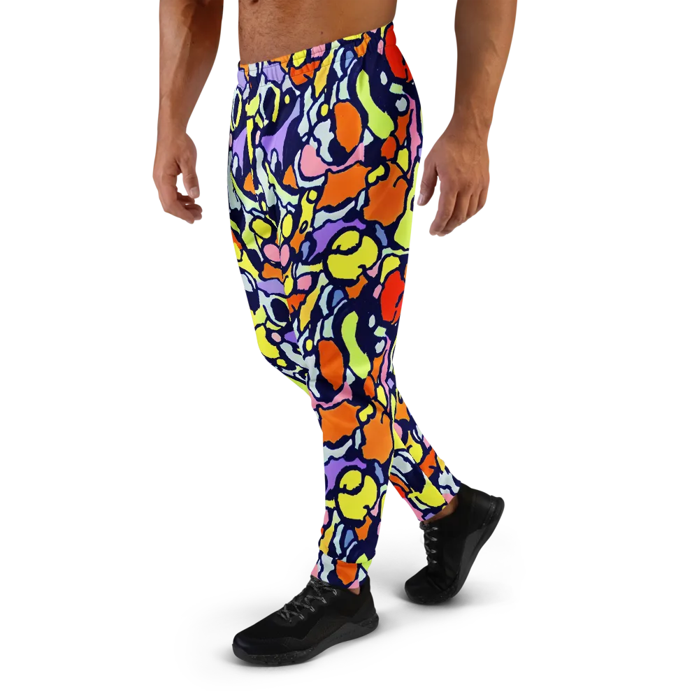 Electric Contour on Men's Joggers — Left