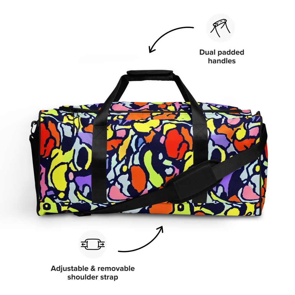 Electric Contour on Duffle Bag — Front