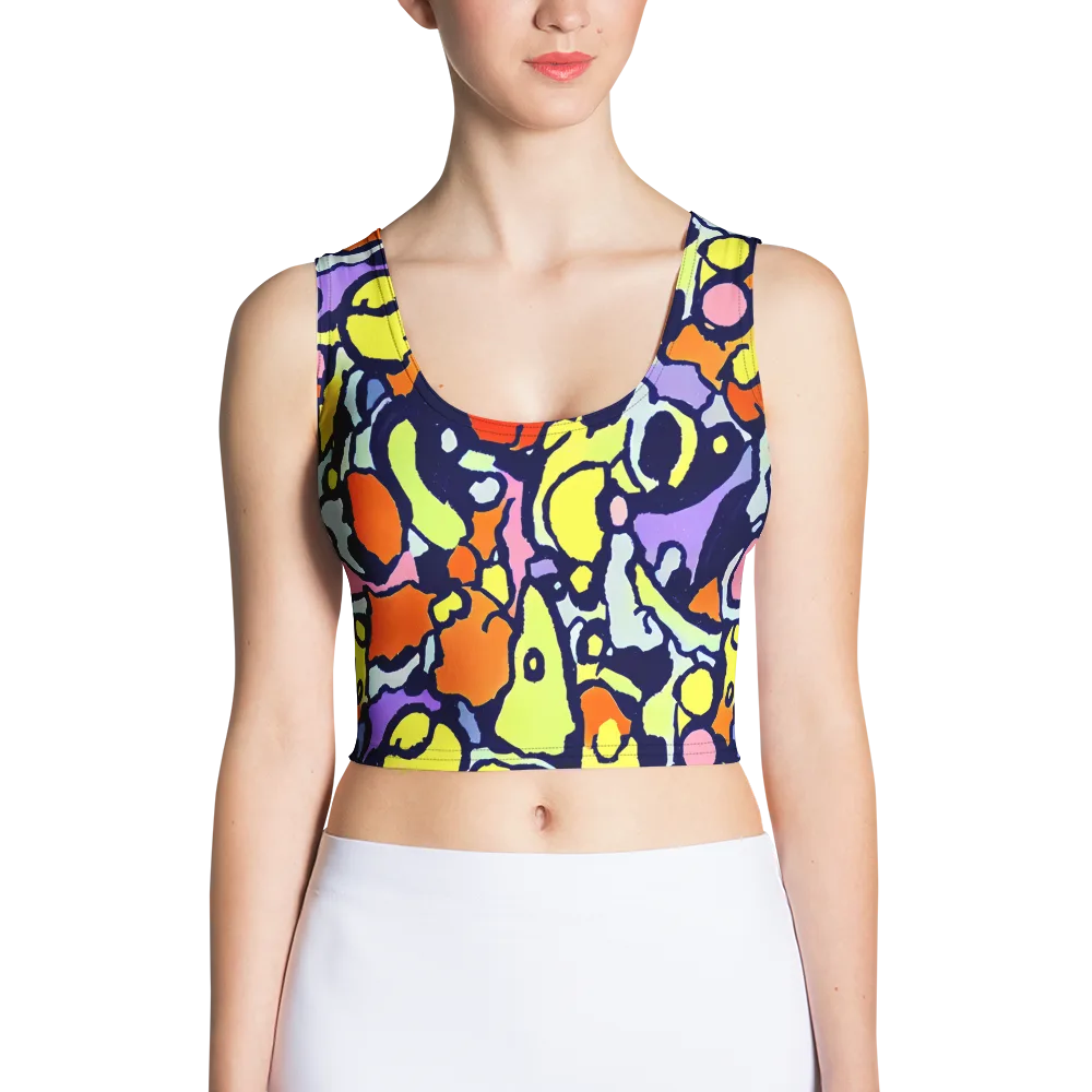 Electric Contour on Crop Top — Front