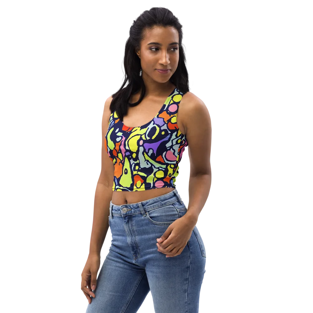 Electric Contour on Crop Top — Left Front