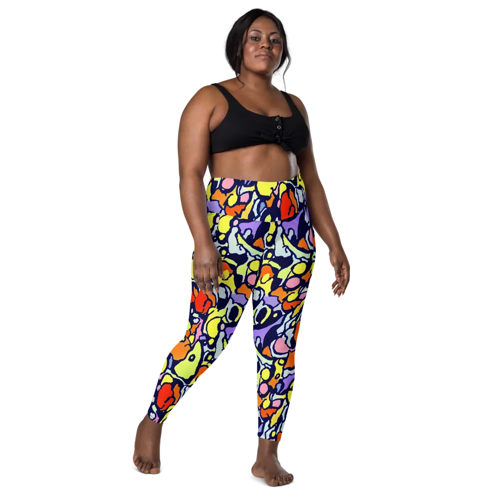Electric Contour on Leggings with Pockets — Front