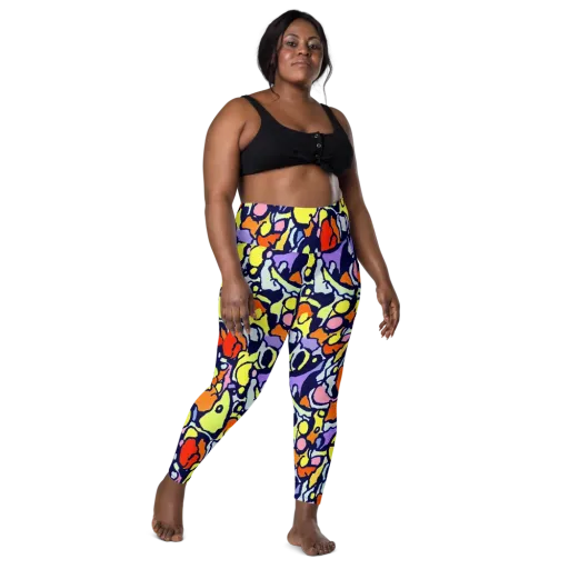 Electric Contour on a Leggings with Pockets