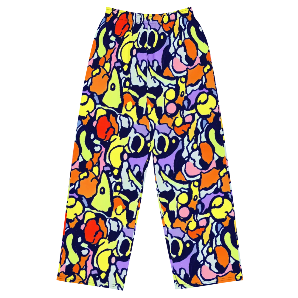 Electric Contour on Wide-Leg Pants — Front