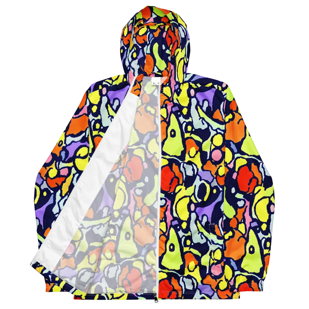 Electric Contour on Men's Windbreaker — Front