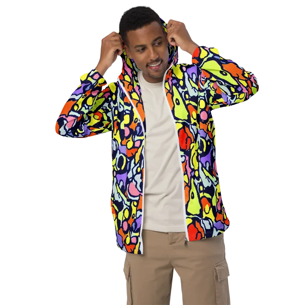 Electric Contour on Men's Windbreaker — Front