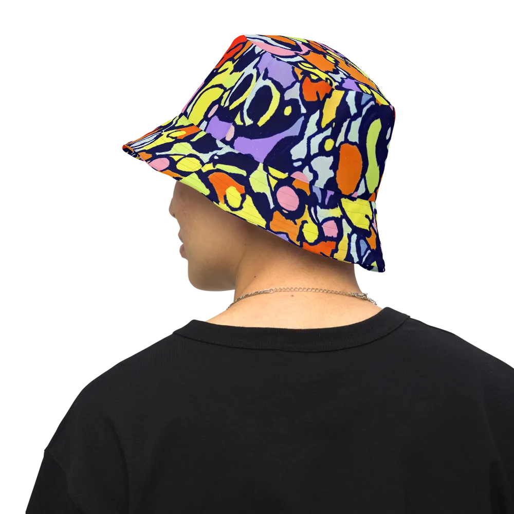 Electric Contour on Reversible Bucket Hat — Back Inside