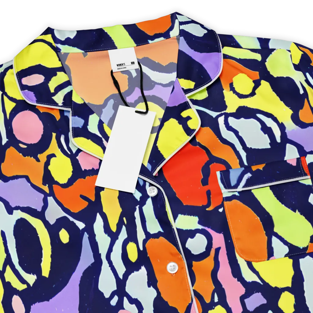 Electric Contour on Women's Short Sleeve Pajama Top — Product details