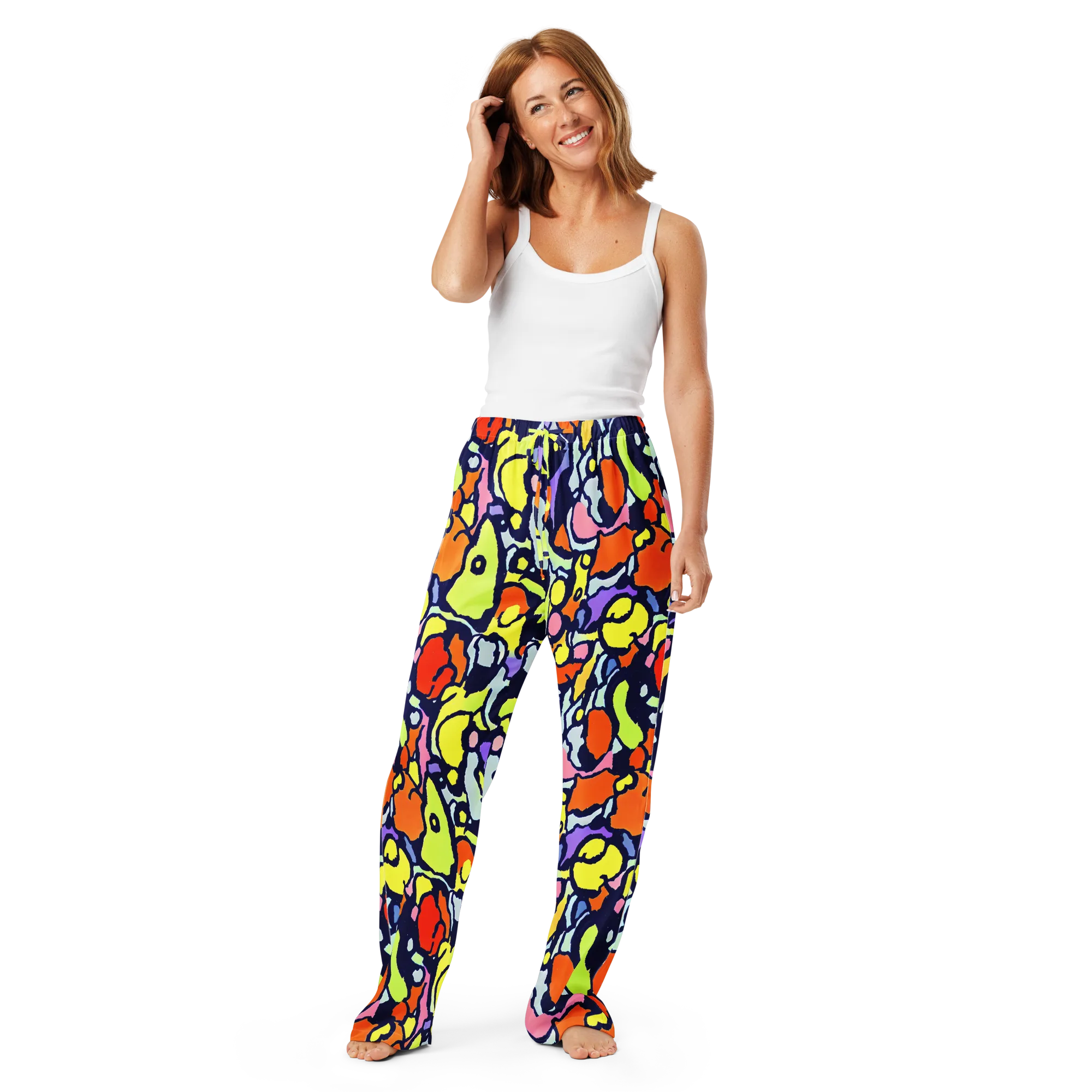 Electric Contour on Women's Pajama Pants — Front