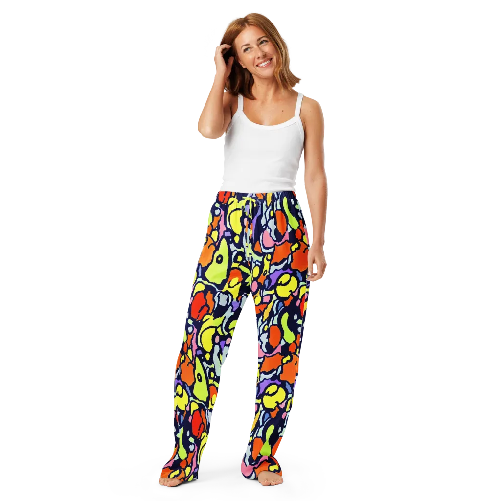 Electric Contour on Women's Pajama Pants — Front