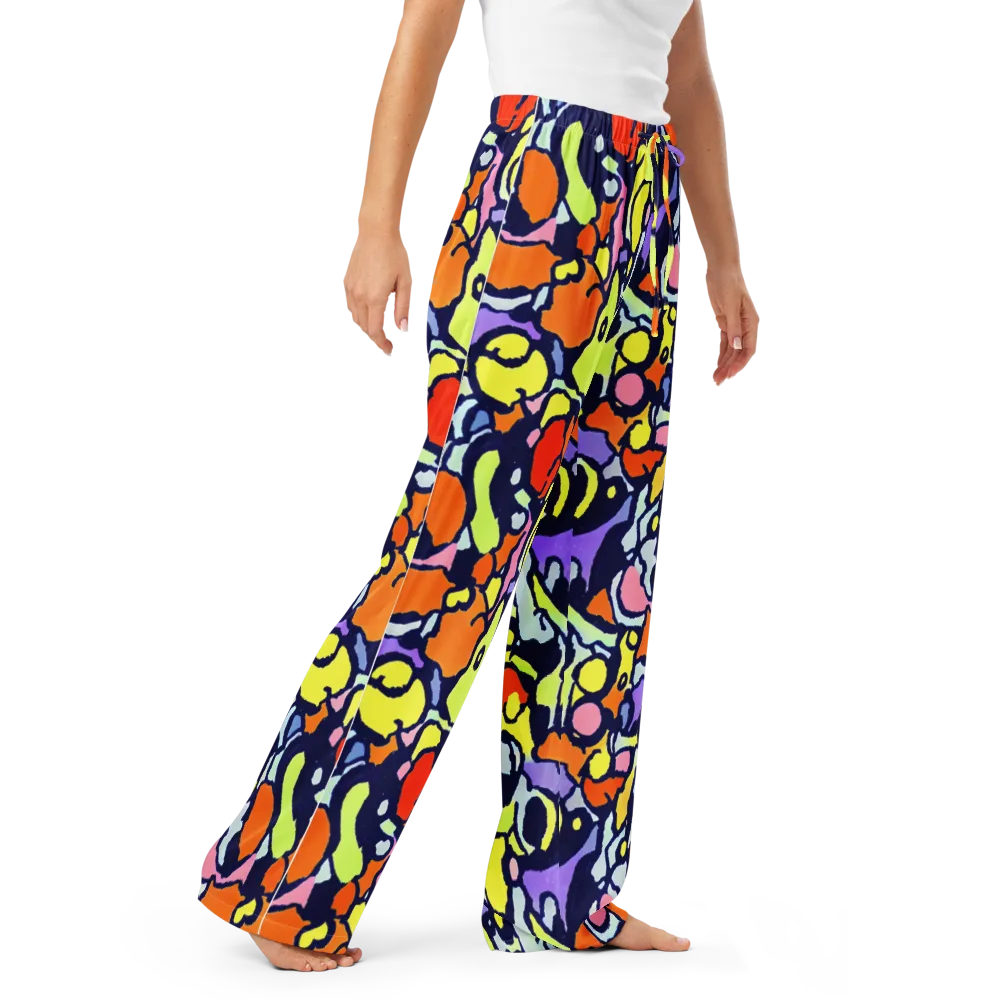 Electric Contour on Women's Pajama Pants — Right Front