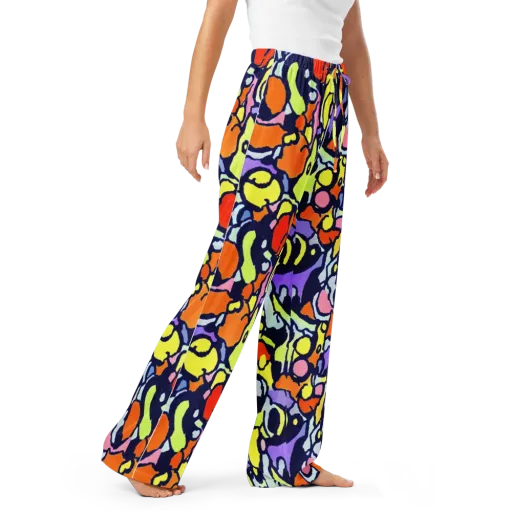 Electric Contour on a Women's Pajama Pants