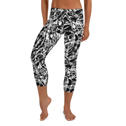 Ravenous Lines on a Capri Leggings