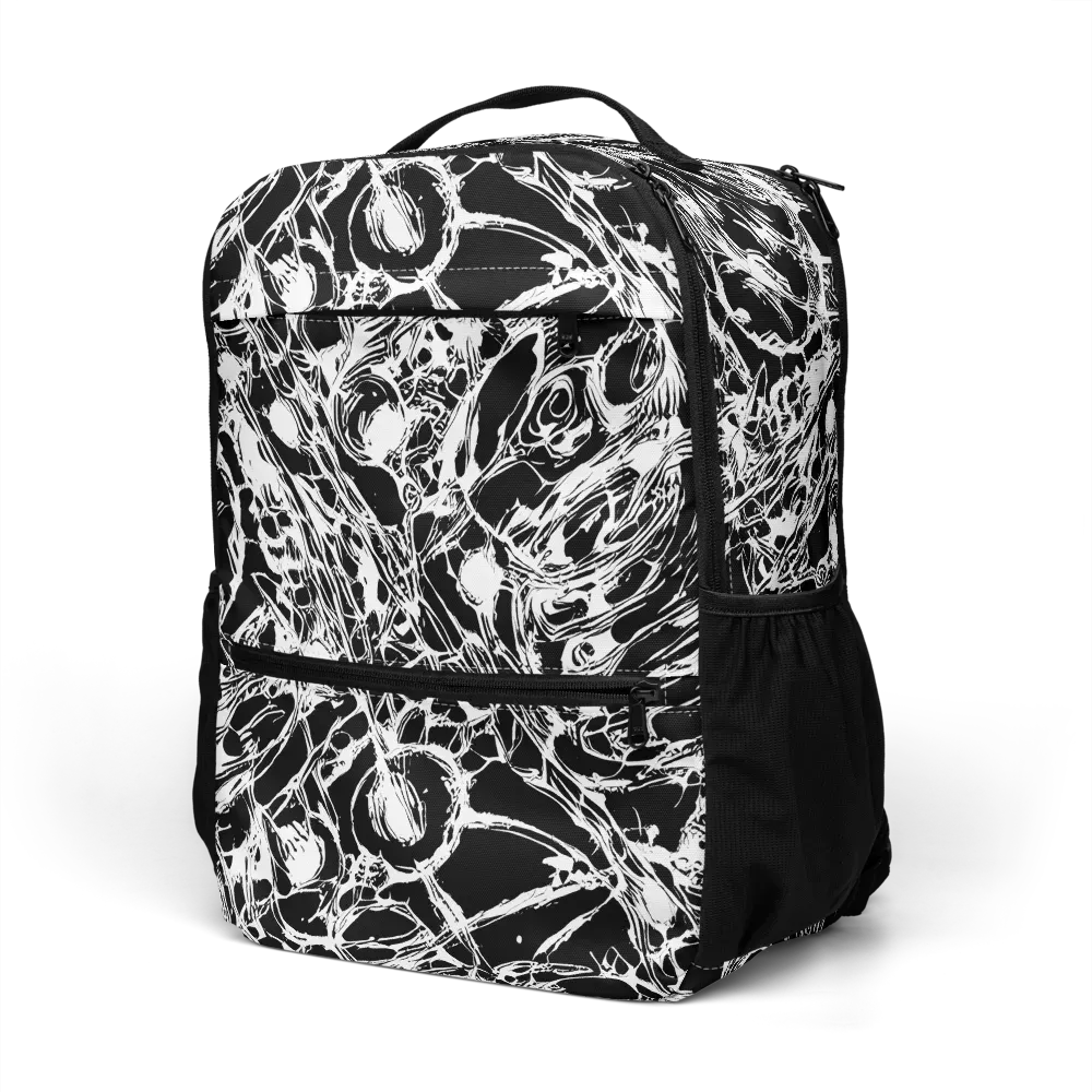 Ravenous Lines on Utility Backpack — Left Front