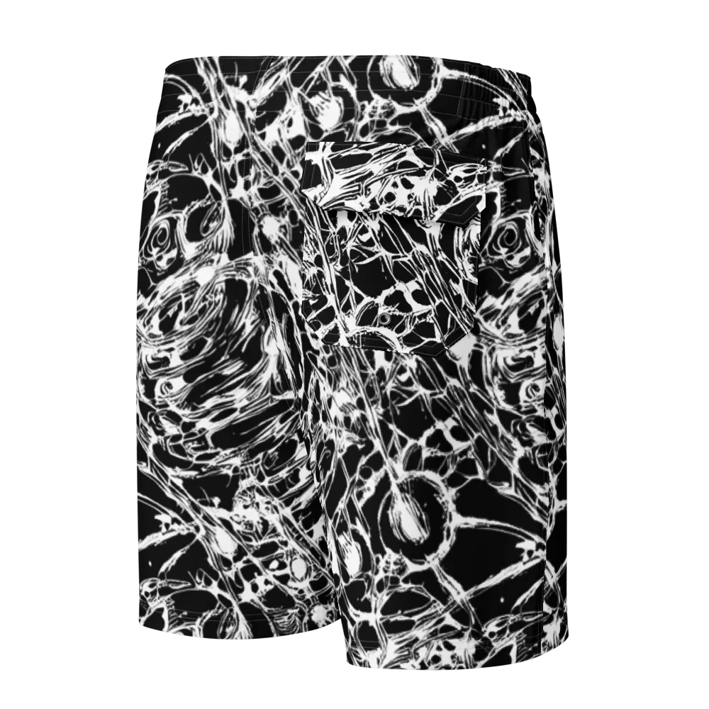 Ravenous Lines on Men's Board Shorts — Back