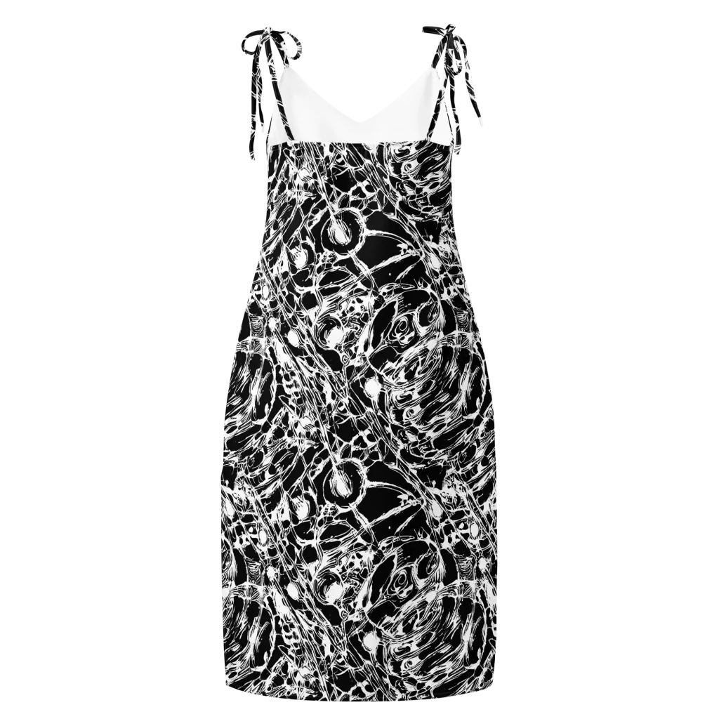 Ravenous Lines on Slip Dress — Back
