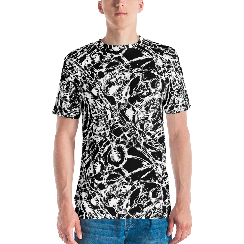 Ravenous Lines on Men's Crew Neck T-Shirt — Front