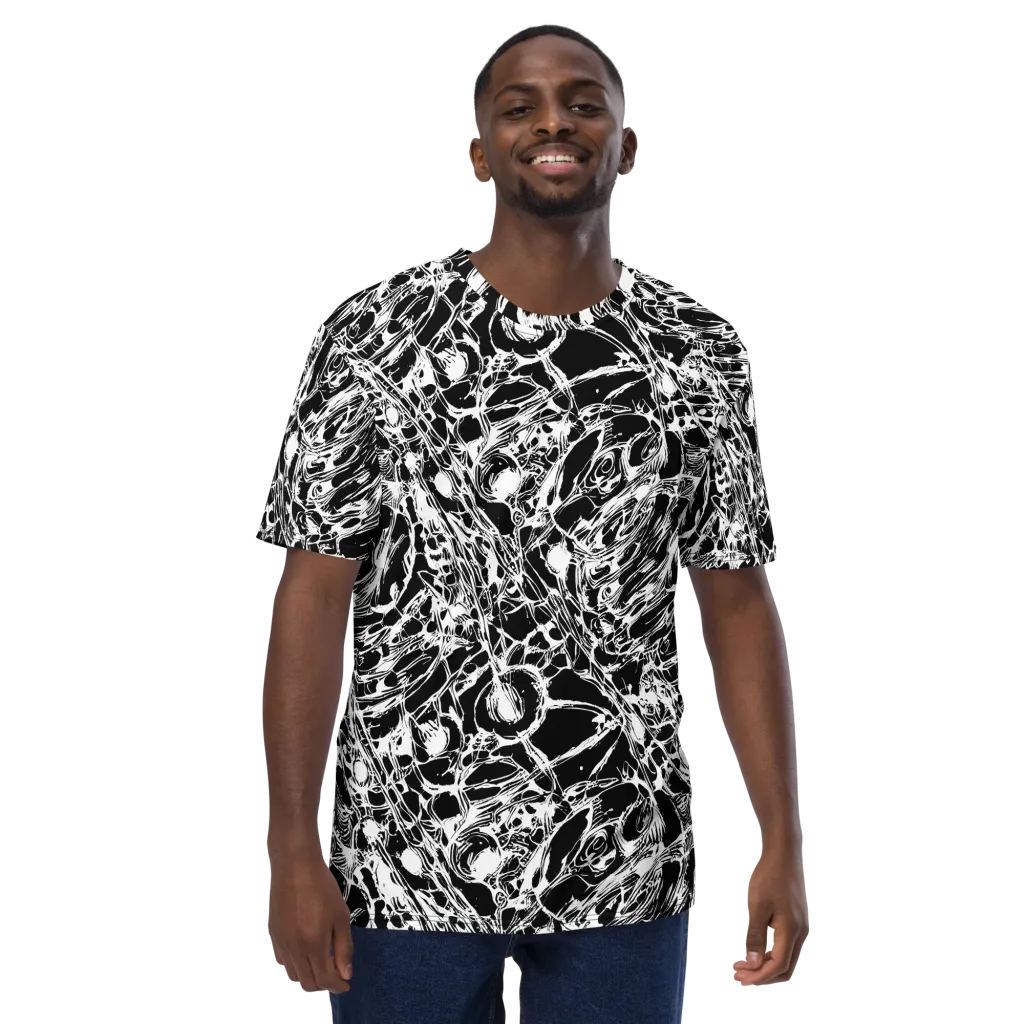 Ravenous Lines on Men's Crew Neck T-Shirt — Front