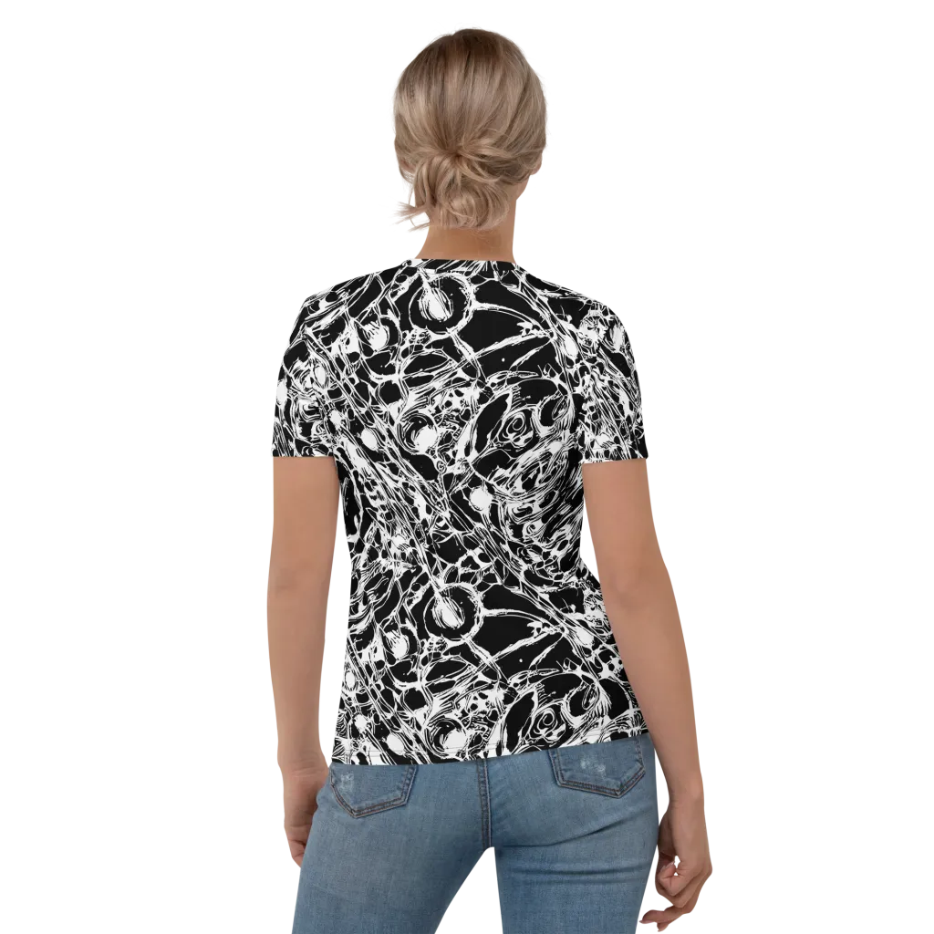 Ravenous Lines on Women's Crew Neck T-Shirt — Back