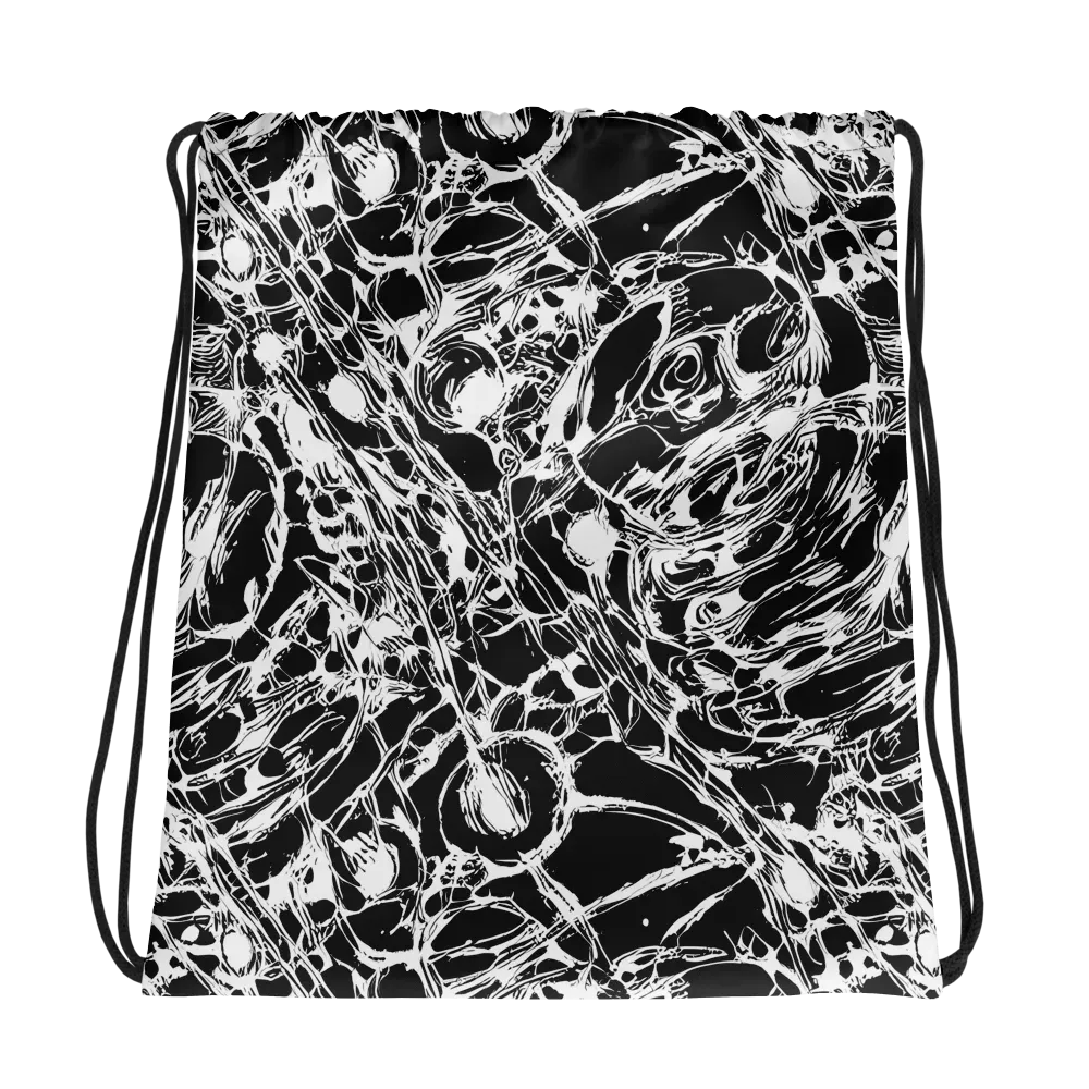 Ravenous Lines on Drawstring Bag — Photo