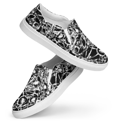 Ravenous Lines on a Women's Slip-On Canvas Shoes