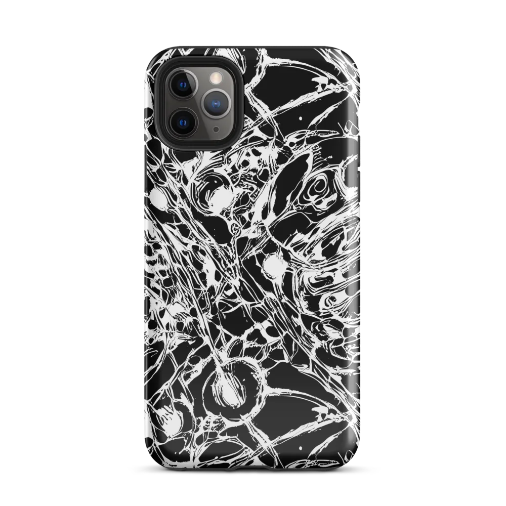 Ravenous Lines on Tough Case for iPhone® — Front