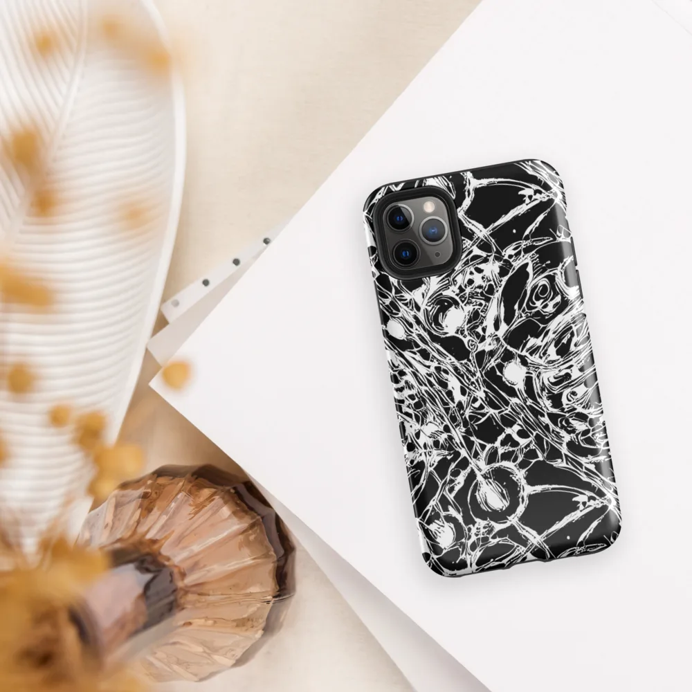 Ravenous Lines on Tough Case for iPhone® — Front