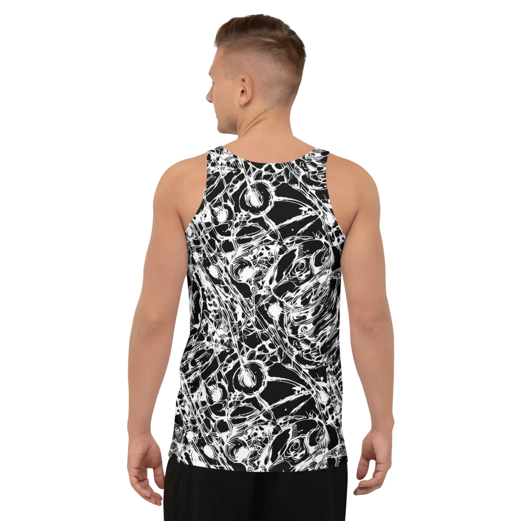 Ravenous Lines on Men's Tank Top — Back
