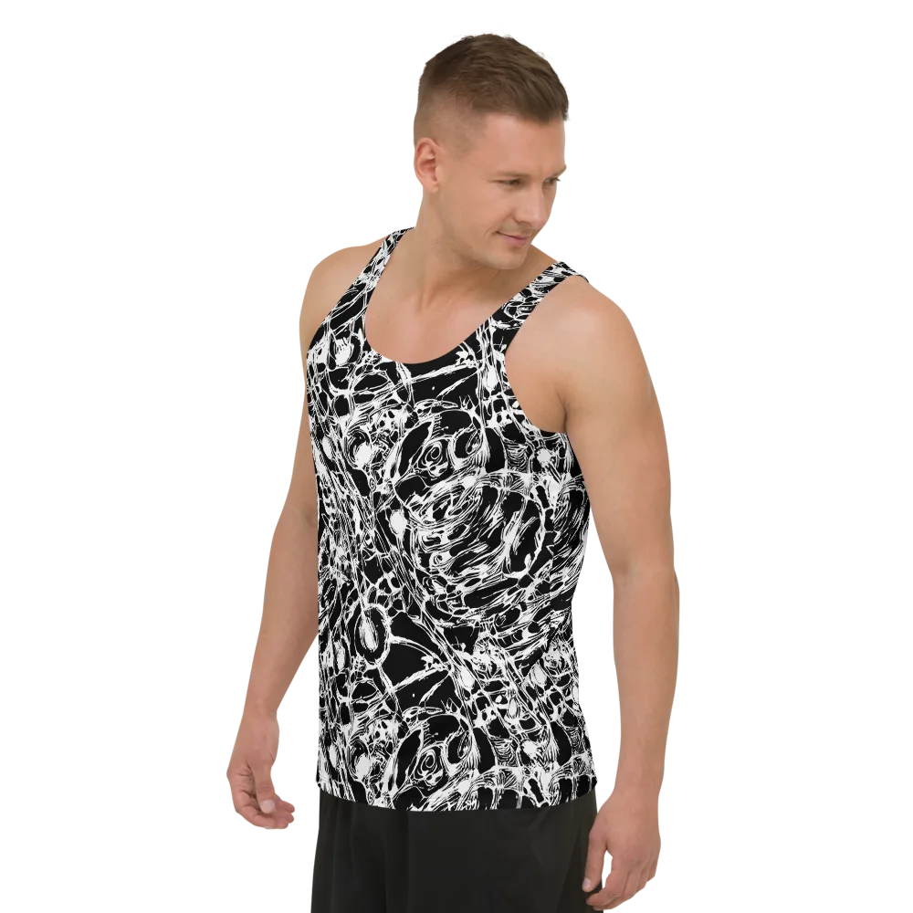 Ravenous Lines on Men's Tank Top — Left Front