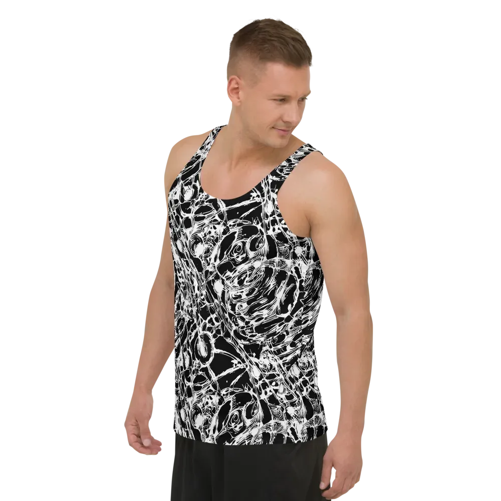Ravenous Lines on Men's Tank Top — Left Front