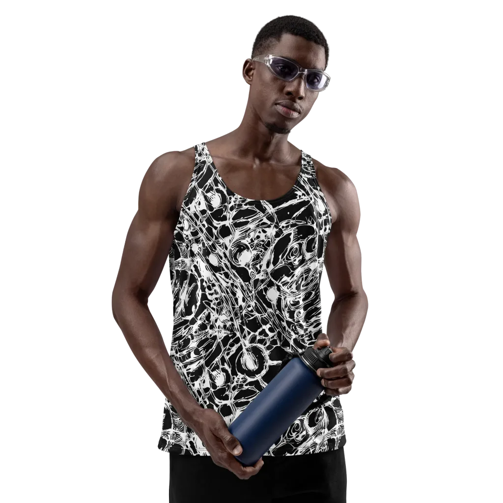 Ravenous Lines on Men's Tank Top — Front