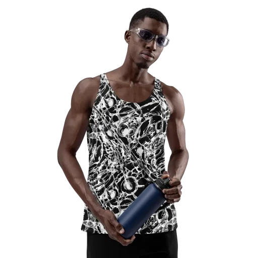 Ravenous Lines on a Men's Tank Top